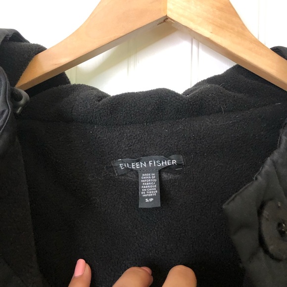 Eileen Fisher Stand Collar Down Puffer Parka Coat - Picture 5 of 10